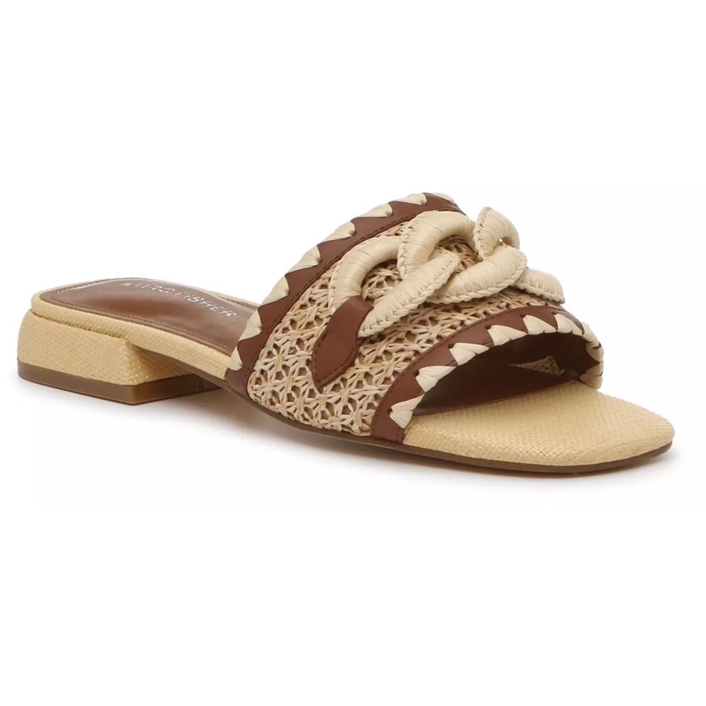 Marc Fisher Myami Sandal Light Natural Tan/Brown Size 9